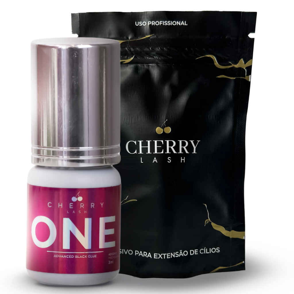 Cola para Extensão de Cílios One Cherry Lash – Cola de Cílios Profissional de Longa Duração