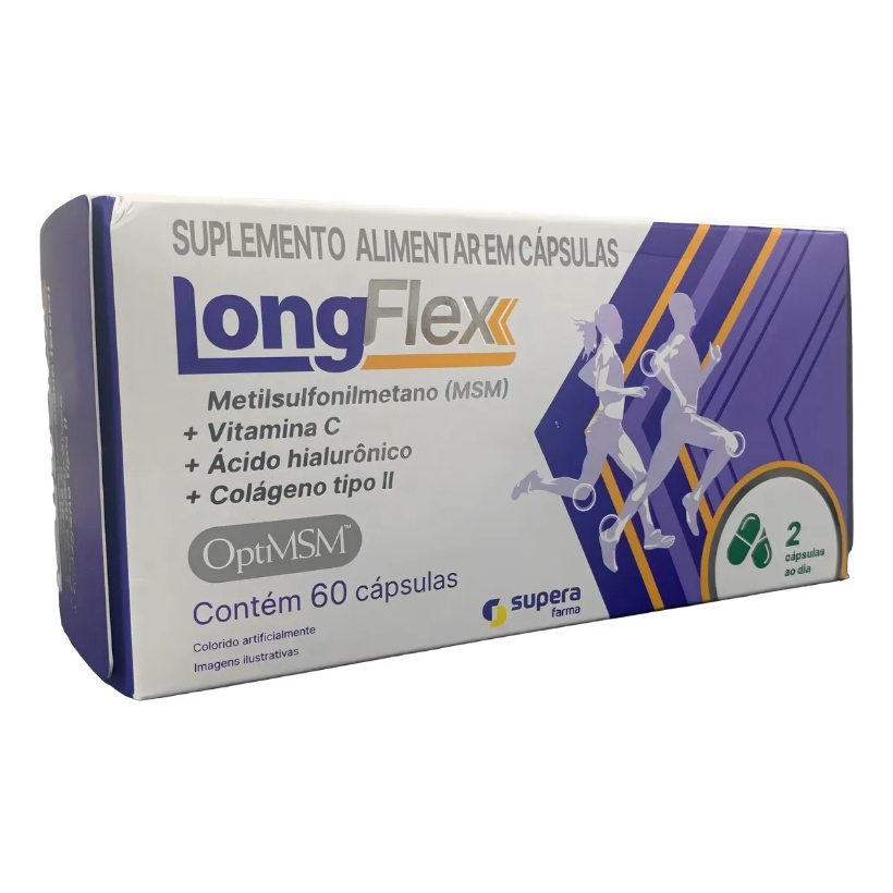 Suplemento Longflex 60 Capsulas Supera Farma Colágeno