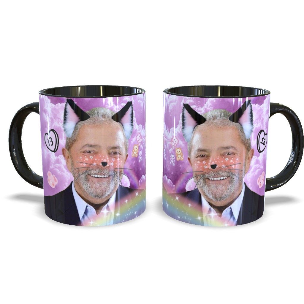 Caneca Lula Kawaii Meme Fofa Anime & Humor Personalizada 325ml em Oferta na Shopee