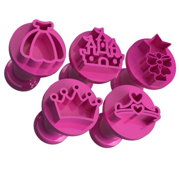 Carimbo para Doce e Brigadeiro Modelo Princesa Encantada 5 Pinos em Oferta na Shopee