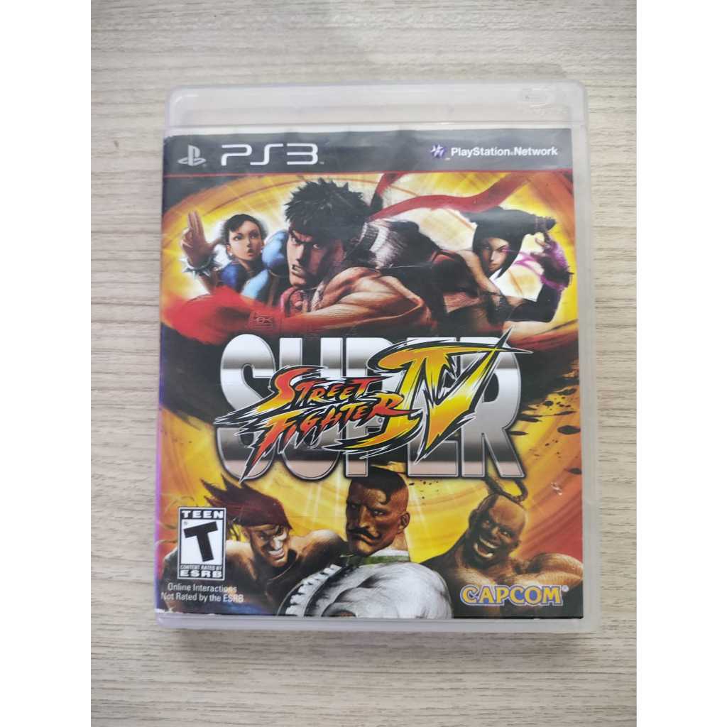 Jogo Super Street Fighter 4 Mídia Física Ps3 - Usado