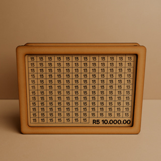 Cofrinho Caixa de MDF Personalizado Desafio Japonês 10000 para Guarda Dinheiro em Oferta na Shopee
