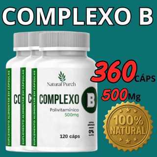 Vitamina Complexo B com 120 Cápsulas 500mg