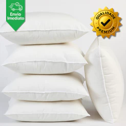 Kit de 2 até 6 Refis de Almofadas Decorativas para Sofá 45×45 – Enchimento Espuma Super Macia