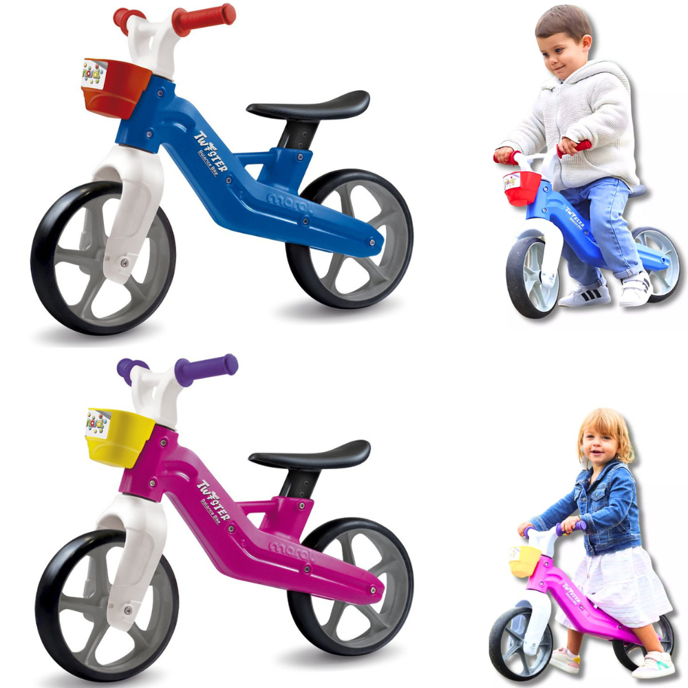Bicicleta de Equilíbrio Balance Infantil Sem Pedal Ajustável 2 Rodas Rosa Azul Menina Menino Criança