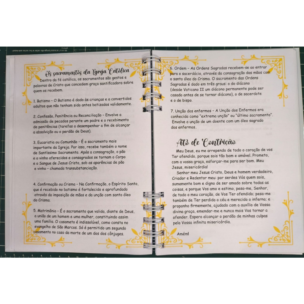 Caderno de Catequese Personalizado Capas Infantis e Adultas — imagem 2 de 2