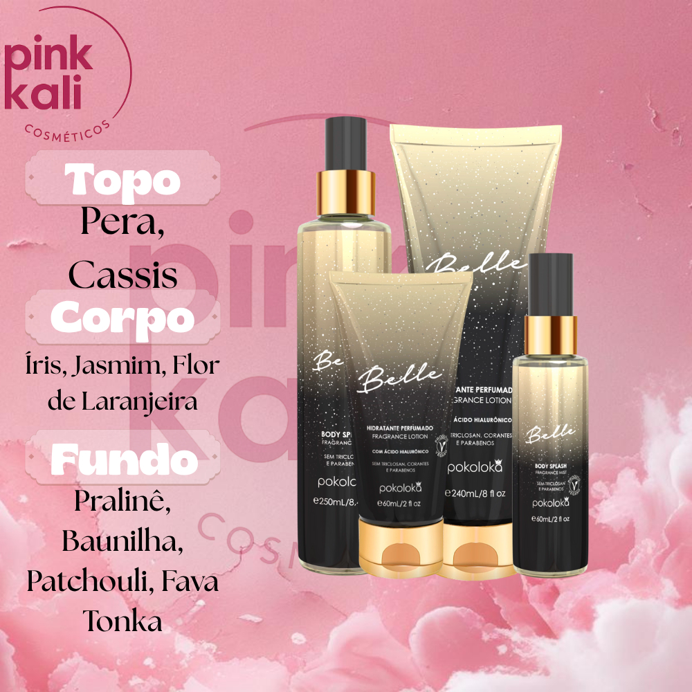 Escolha os Seu: Pokoloka - Belle CREME CORPORAL PERFUMADO SPRAY PRESENTE VIAGEM