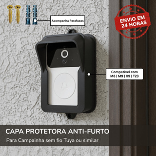 Suporte de Proteção Anti-Furto para Campainha Tuya M8 M9 X9 em Oferta na Shopee