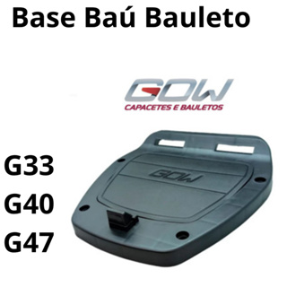 Base Baú Bauleto Moto Suporte GOW G33 G40  30 33 40 47 Litros , BROS, Fazer,Twister,Titan,Start em Oferta na Shopee