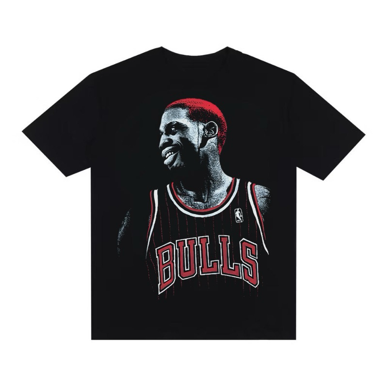 Camiseta Streetwear Oversized Unissex Estampada Camisa Camisetão Larga Basquete Chicago Rodman Jogador Premium Estilosa