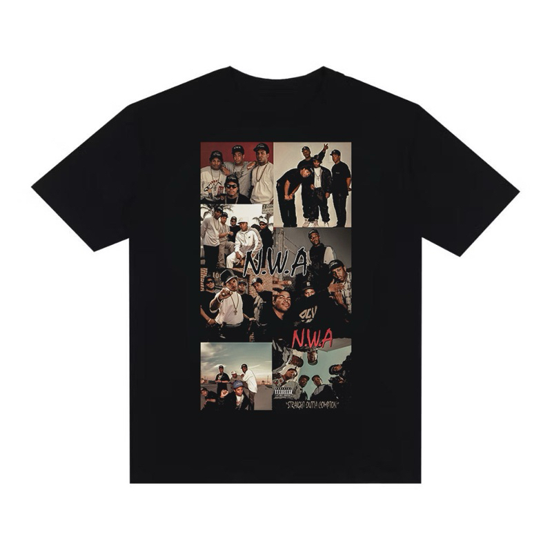 Camiseta Streetwear Oversized Unissex Estampada Camisa Camisetão Larga Masculina Rap Hip Hop NWA Estilosa Dr Dre