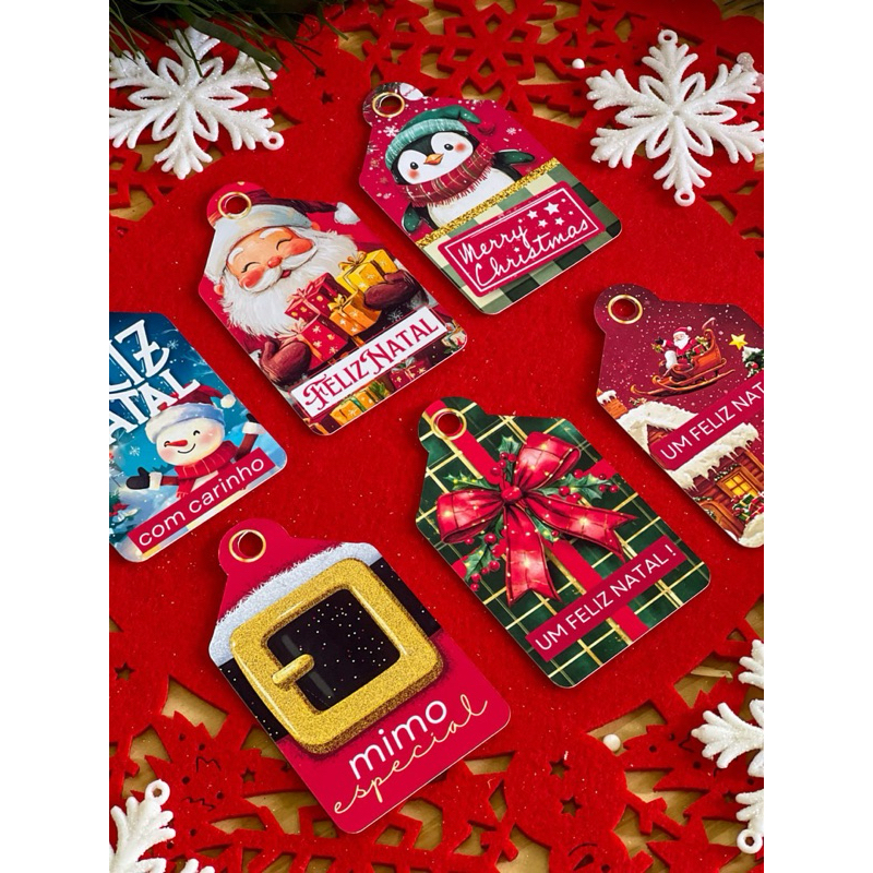 100  TEG NATAL FELIZ NATAL PAPAI NOEL PINGUIM