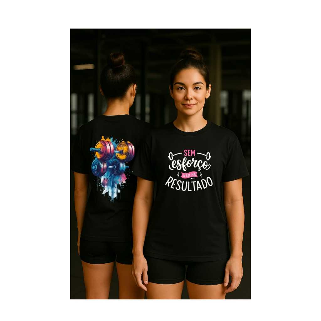 Camiseta Oversized Academia Treino Fitness Musculação Algodão Estampa Motivacional Crossfit Cardio