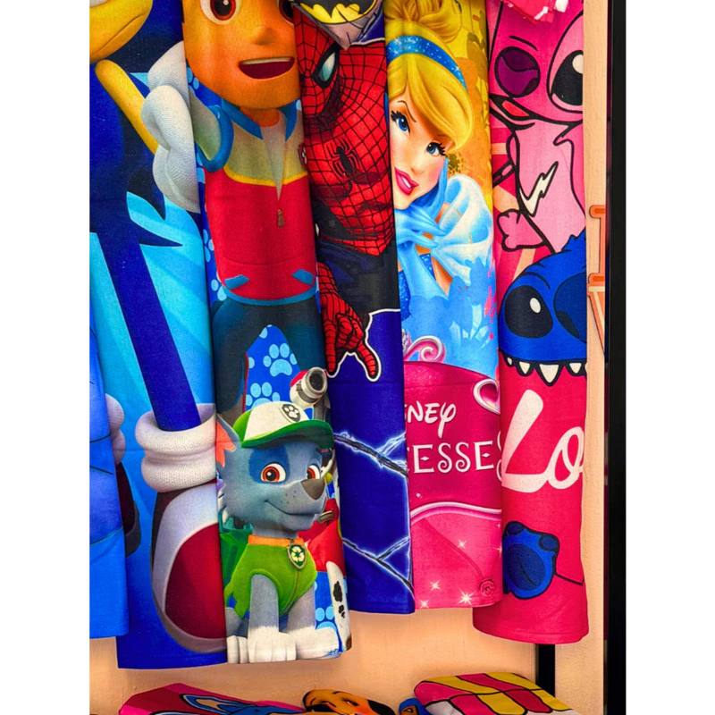 Toalha de Banho e Praia Infantil Gigante de Algodão Estampada — foto 5