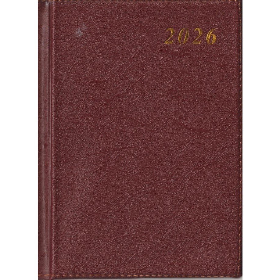 Agenda 2026 A-5 Executiva Couro Ecológico, Agenda Feminina, Masculino Brinde Fim de Ano Planner 2026