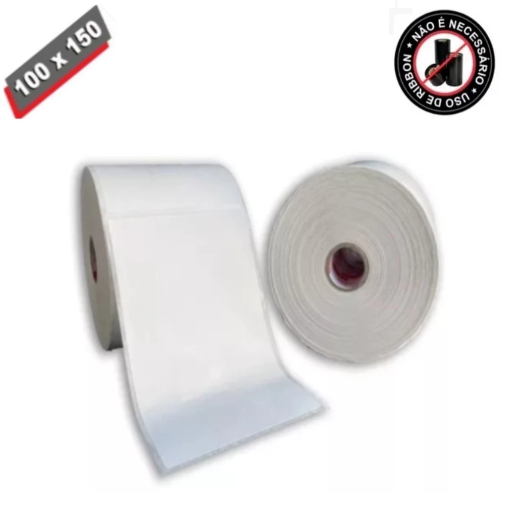 Etiqueta 10x15 100x150 Térmica Adesiva BOPP - Não Usa Ribbon Para E-Commerce (200 etq/rolo)
