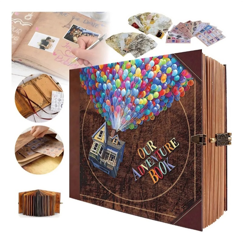 Álbum de fotos, Livro de Aventuras UP Minhas Aventuras ou Nossas Aventuras com Marcador de Páginas e Card em Oferta na Shopee