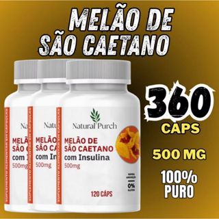 Melão São Caetano Puro melao amargo Momordica charantia 120 Capsula 500mg 100% Original