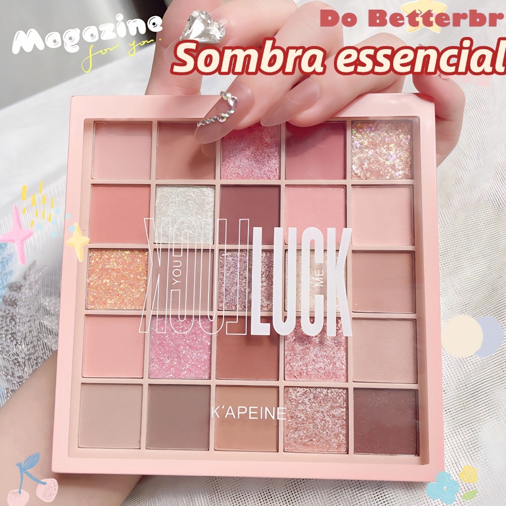 Paleta De Sombras Foscas E Pérolas De Baixa Saturação De 25 Cores Maquiagem Versátil De Lo...