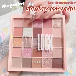 Paleta De Sombras Foscas E Pérolas De Baixa Saturação De 25 Cores Maquiagem Versátil De Longa Duração