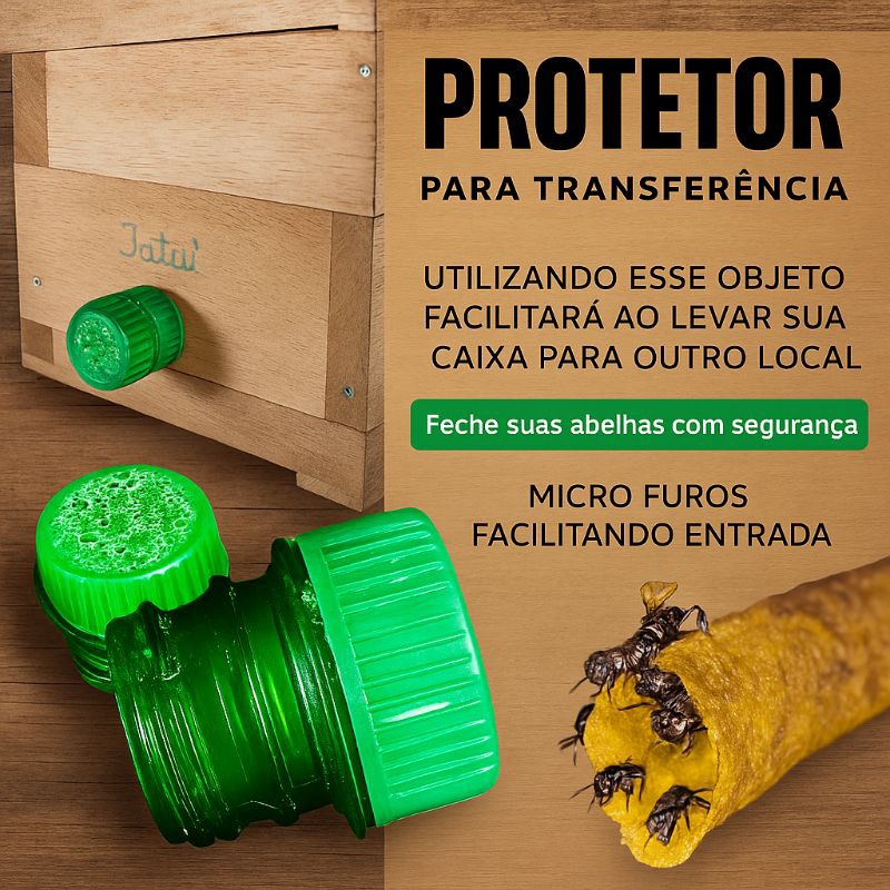 PROTETOR PARA CAIXA DE ABELHA SEGURANÇA PARA SUAS ABELHAS NO MANEJO OU FUMACEIRO