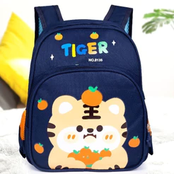 Mochila Infantil Escolar de Tigre e Coelho Confortável e Resistente Meninos e Meninas
