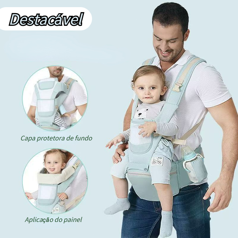 Banco de Cintura para Bebê Canguru Universal Mochila Infantil Carrier
