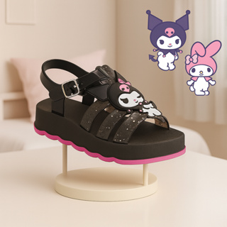 Sandália infantil bebê feminina menina Kuromi My Melody confortável leve macia fivela lançamento em Oferta na Shopee