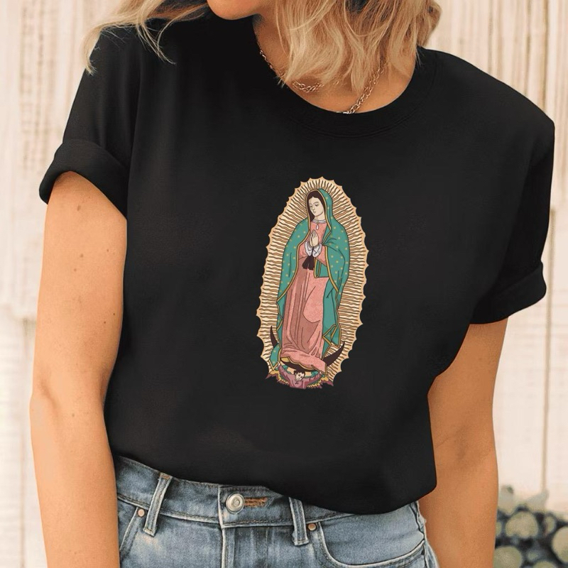 Camiseta Católica Nossa Senhora de Guadalupe em Oferta na Shopee