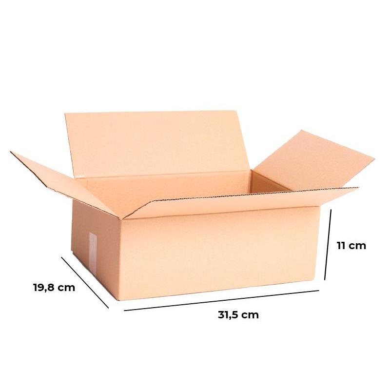 Caixa De Papelão 31,5x19,8x11 Correios Sedex Pac 25 Cxs.