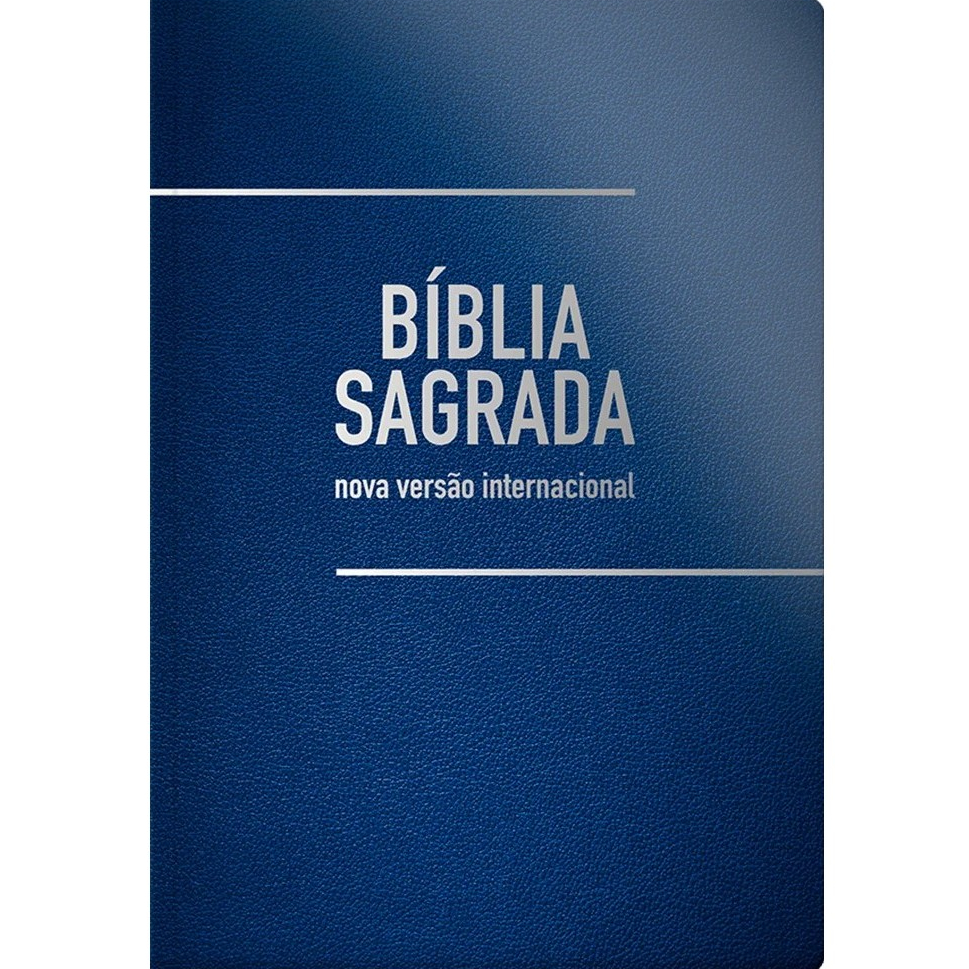 Bíblia Sagrada - NVI - Letra Gigante - Capa Luxo Azul em Oferta na Shopee