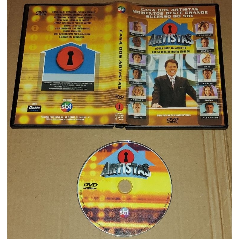 Casa dos Artistas SBT Silvio Santos DVD Original