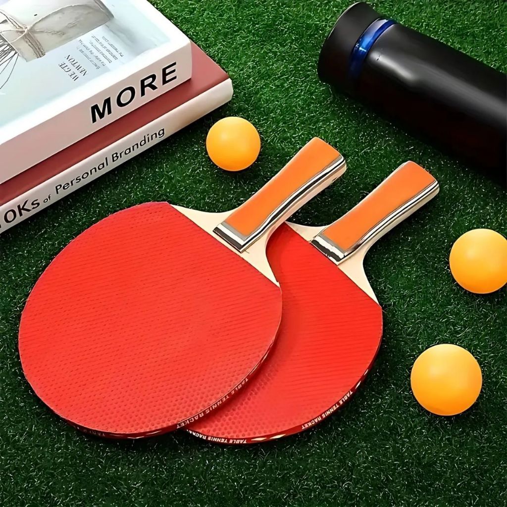  Completo Ping Pong 2 Raquetes e 3 Bolas Rede Suportes Raquete 7mm 5mm Bolinhas
