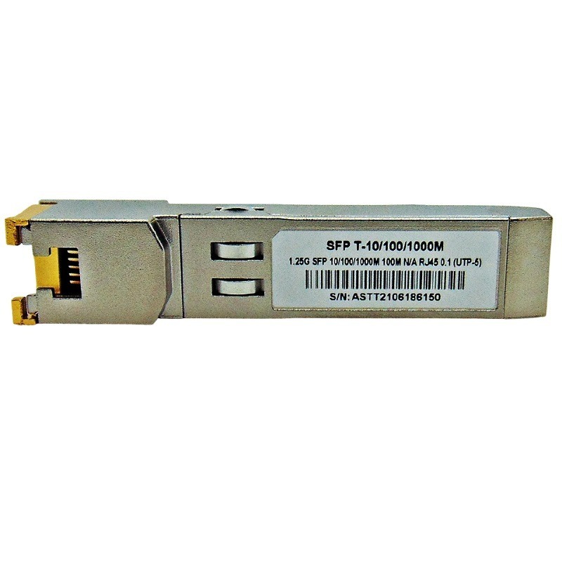 Módulo Gbic F. M SFP 1.25G 100M T-10/100/1000M COPPER RJ45 0.1 (UTP-5)