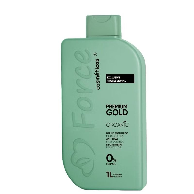 Kit Progressiva Sem Formol Force Cosméticos 500ml – Shampoo Anti-Resíduos + Creme Alisante