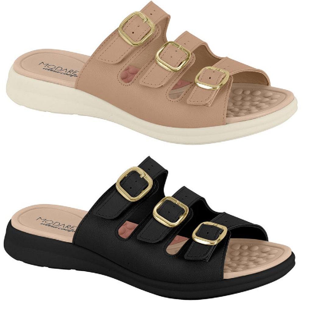 Tamanco Papete Chinelo Modare Fivela UltraConforto Ortopedico Esporao Massageadora Calce Facil Slide em Oferta na Shopee