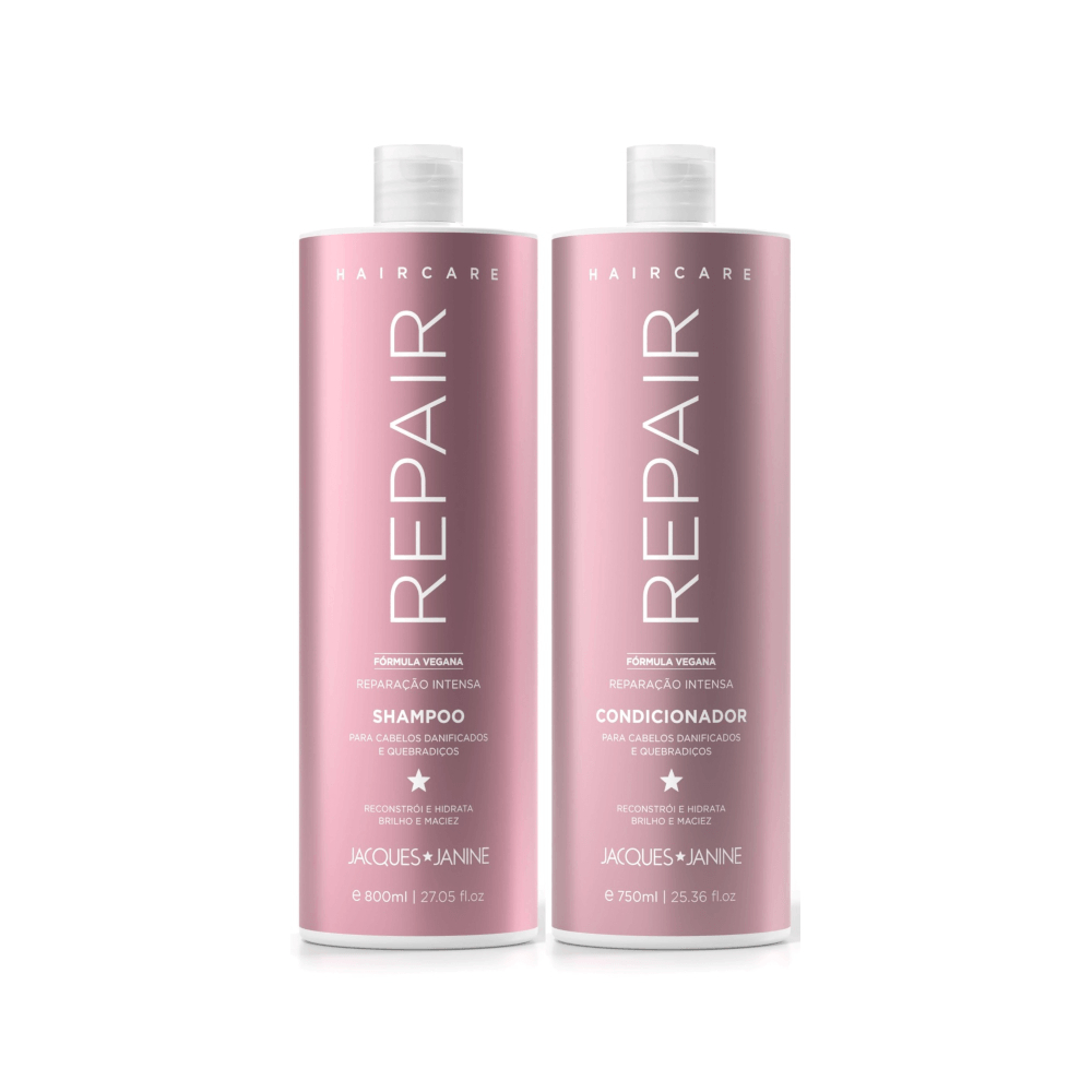 Kit Jacques Janine Hair Care Repair Shampoo 800ml + Condicionador 750ml