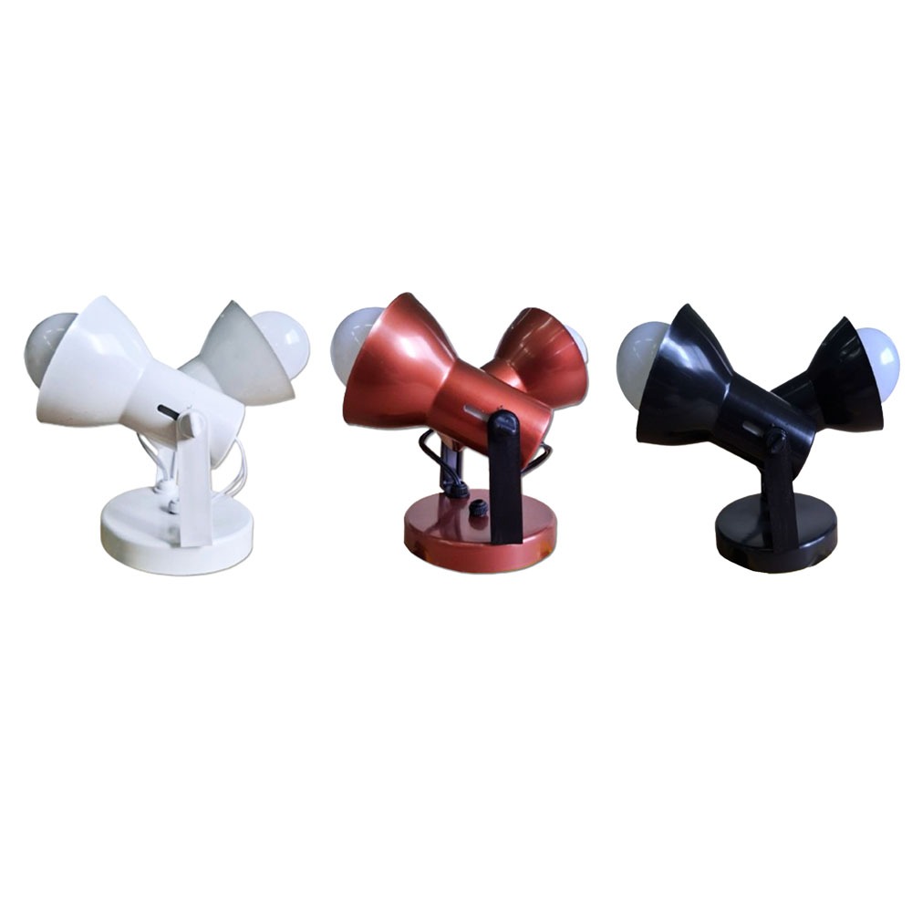 GAZPLAST - LUMINARIA SPOT PREMIUM CORNETA 2 LAMPADAS - PLASTICO BIVOLT