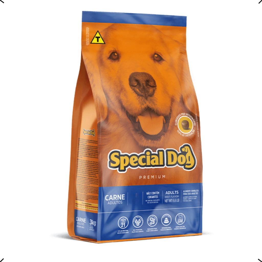 RAÇÃO SPECIAL DOG CARNE ADULTO TODAS AS RAÇAS 15KG