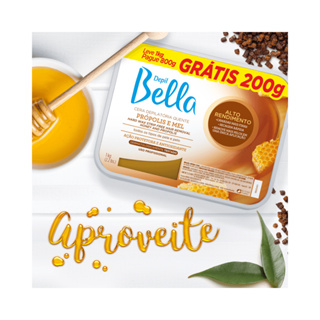 Cera Depilatória Depil Bella Própolis e Mel 800g em Oferta na Shopee