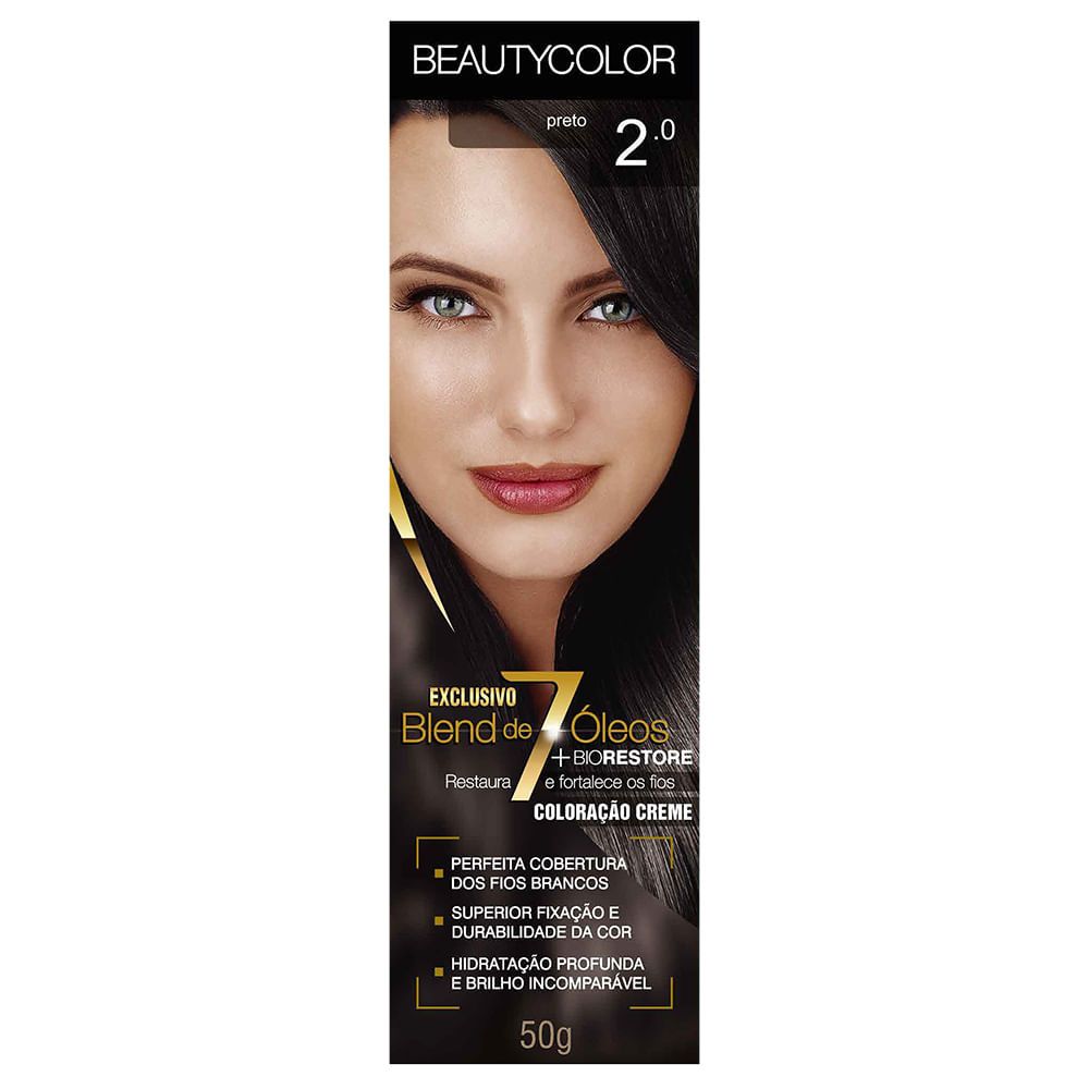 Tinta Beauty Color 2.0 Preto em Oferta na Shopee