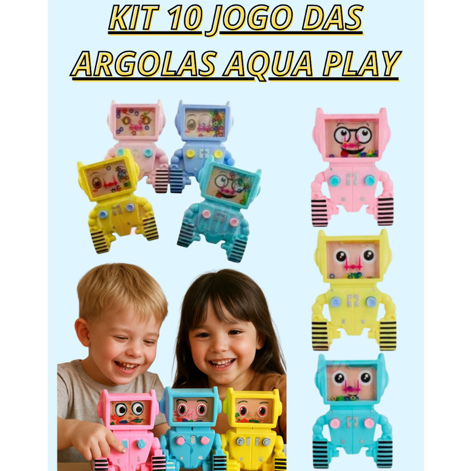 Kit Jogo Argola Game Agua Aqua play Lembrancinha Anti - Estresse Pop Ball Sensorial Alívio Stress em Oferta na Shopee