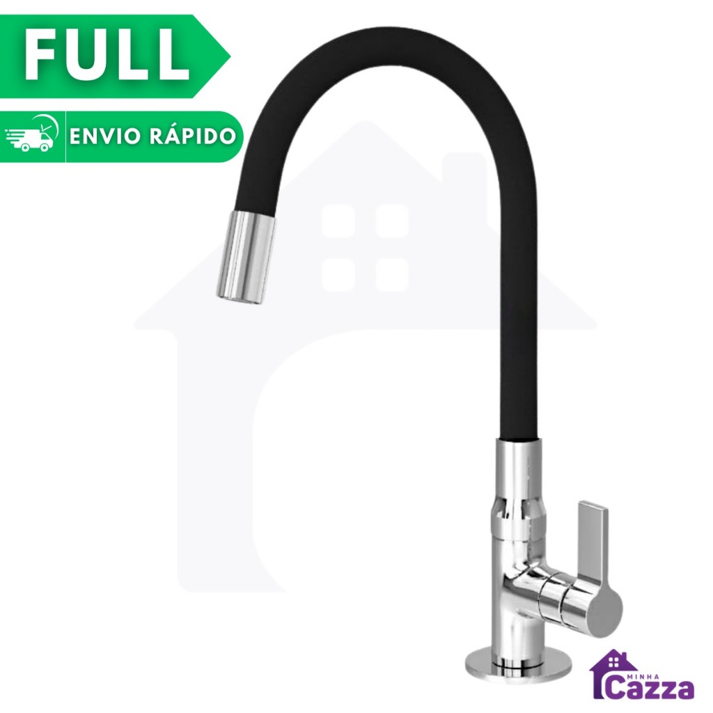 Torneira Gourmet de Cozinha Bancada Flexível Mesa Preta Black em Oferta na Shopee
