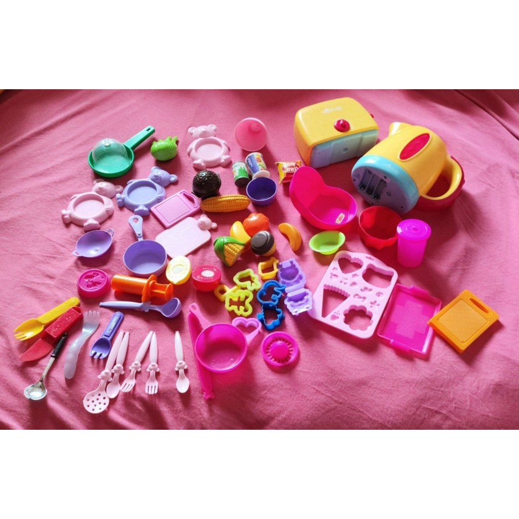 Kit Cozinha Infantil Torradeira Leiteira Panelinha Comidinha (Usado)