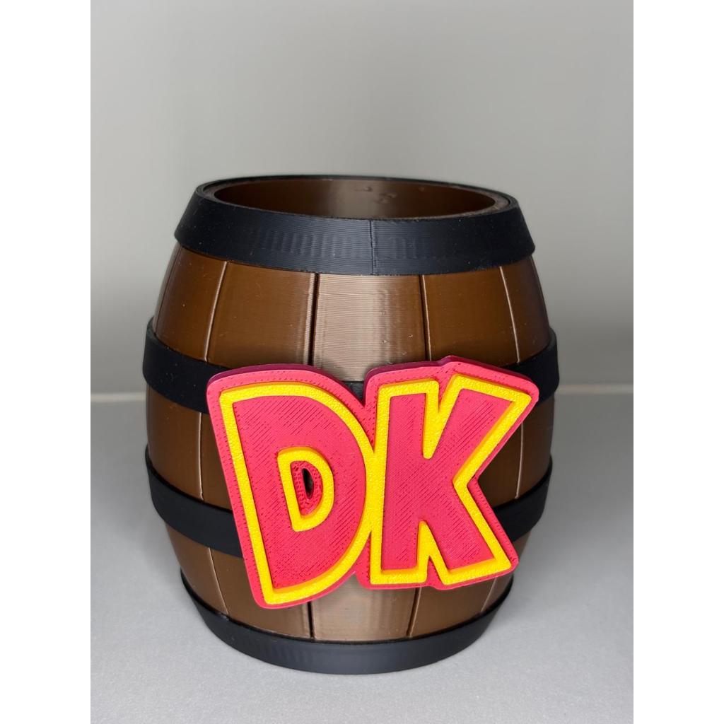 Porta Canetas Barril Donkey Kong - Decoração Gamer em IMPRESSÃO  3D