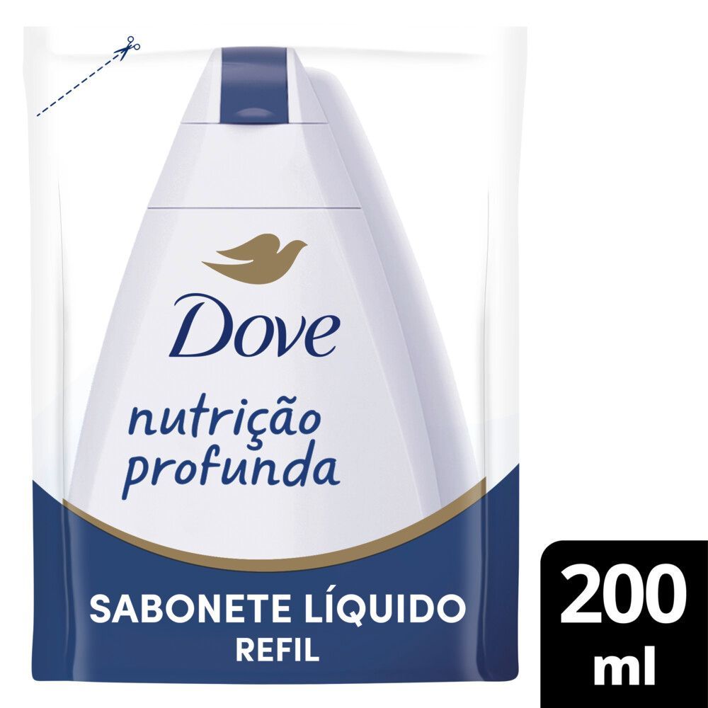 Sabonete Líquido Dove Nutrição Profunda 200ml em Oferta na Shopee