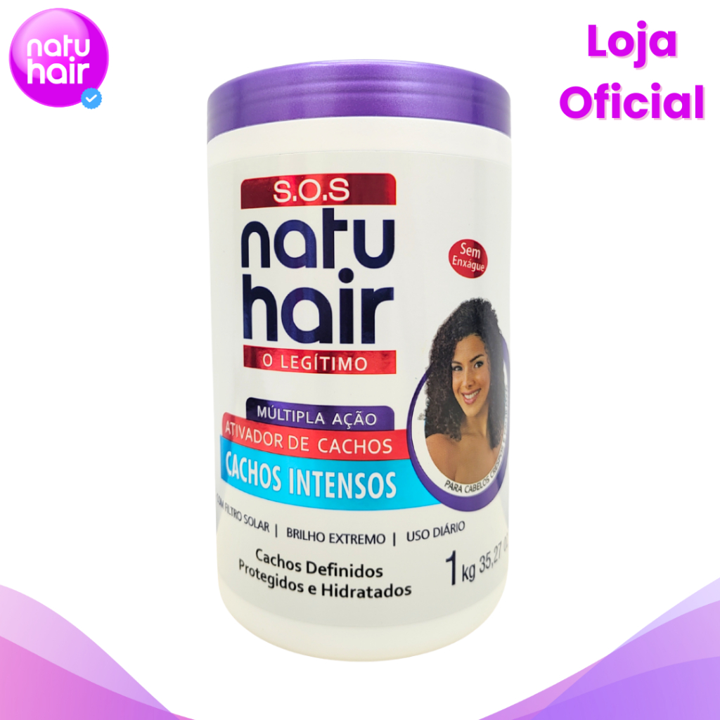 Ativador de Cachos Cachos Intensos SOS NatuHair 1kg