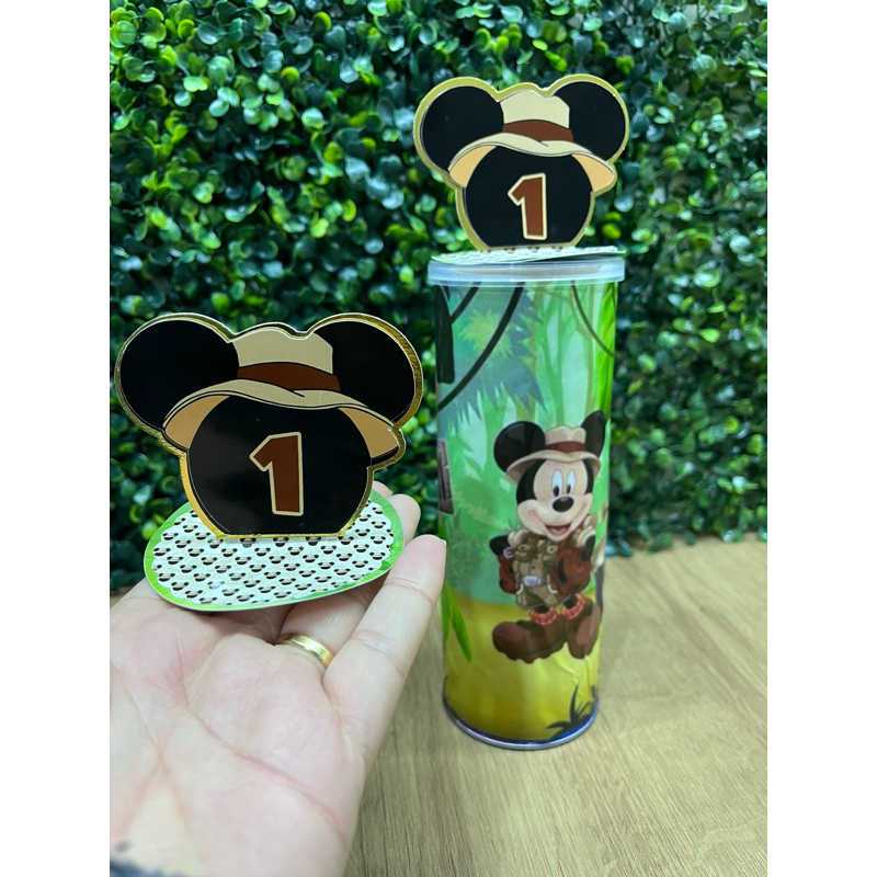 Rótulos + Aplique para batata Pringles 109g Safari (FAZEMOS QUALQUER TEMA) em Oferta na Shopee