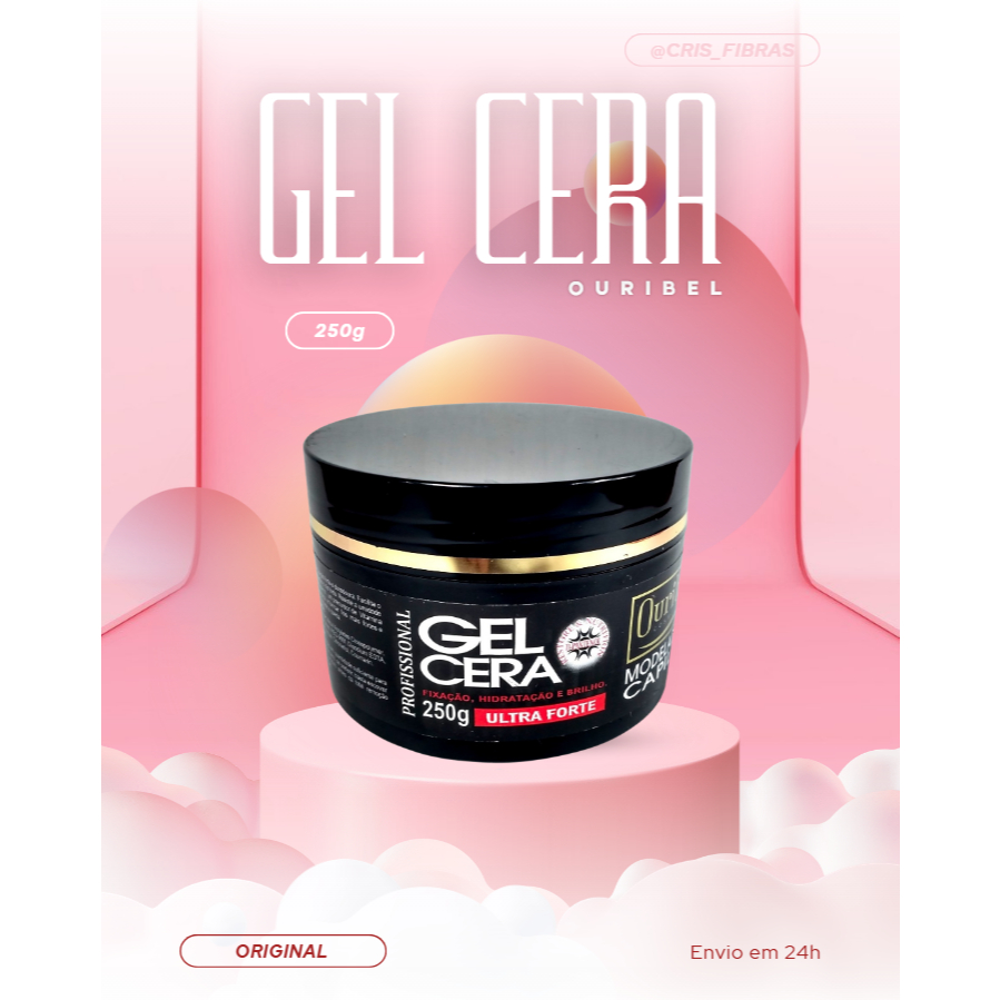 Gel Cera Capilar Ouribel 250g – Fixação Ultra Forte em Oferta na Shopee