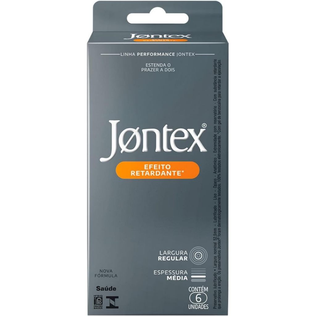 Preservativo Jontex Ereção Prolongada com 6 Unidades em Oferta na Shopee